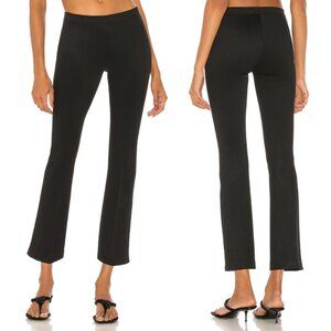 NWT Helmut Lang Cropped Flare Rib Legging XS Black